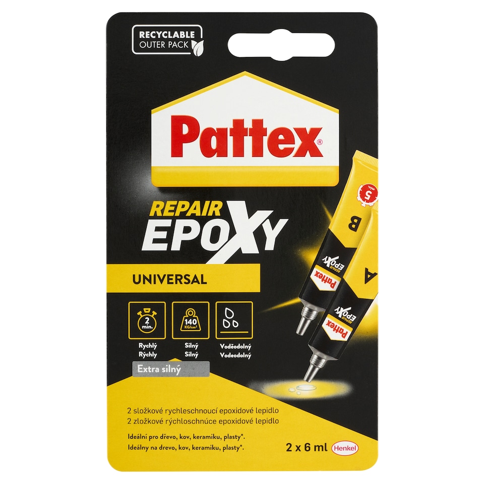 Obrázek 1 pro produkt Pattex Repair Epoxy Universal 2 x 6ml