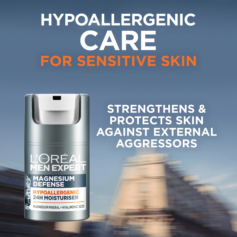 image 1 of L'Oreal Men Expert Magnesium Hypoallergenic Moisturiser 50Ml