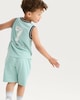 image 4 of F&F Boys Legend Basketball Vest and Shorts Set in Aqua