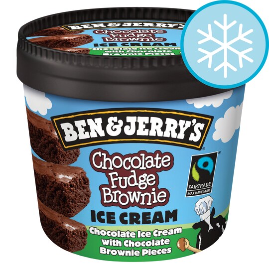 Ben & Jerry Chocolate Fudge Brownie Ice Cream 150Ml Tesco Groceries