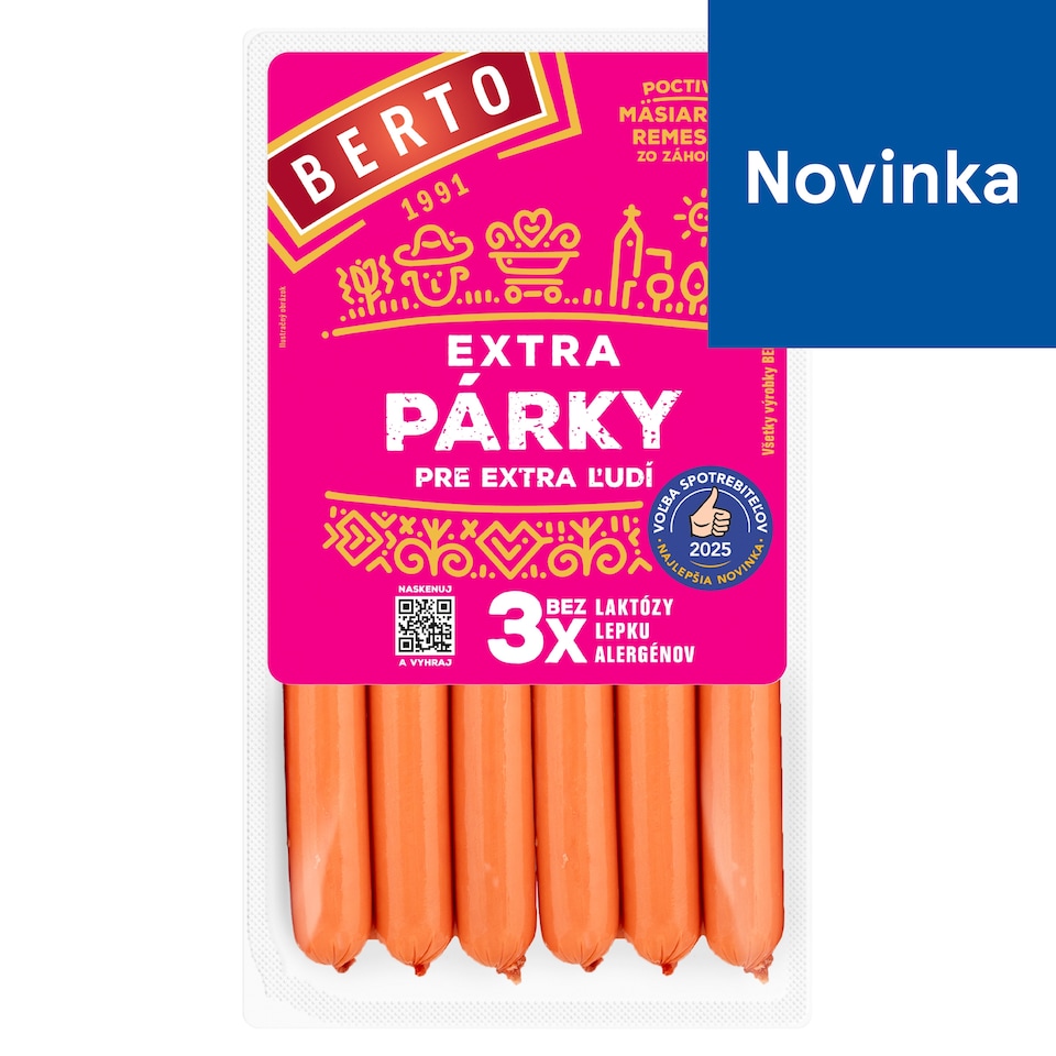 Berto Extra párky 300 g