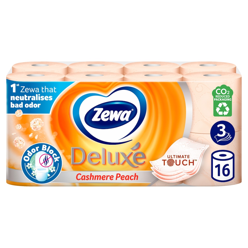 Zewa Deluxe Cashmere Peach toalettpapír 3 rétegű 16 tekercs 1. kép