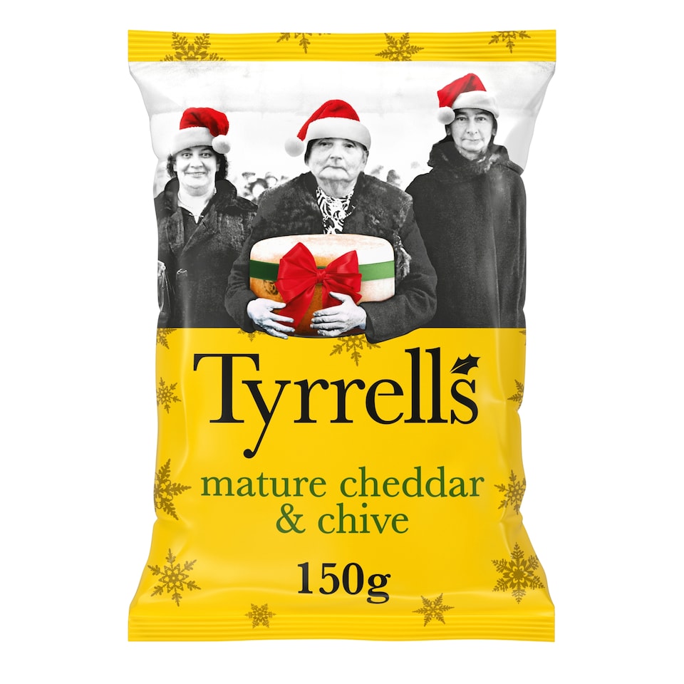 image 1 of Tyrrells Mature Cheddar & Chive Sharing Crisps 150g