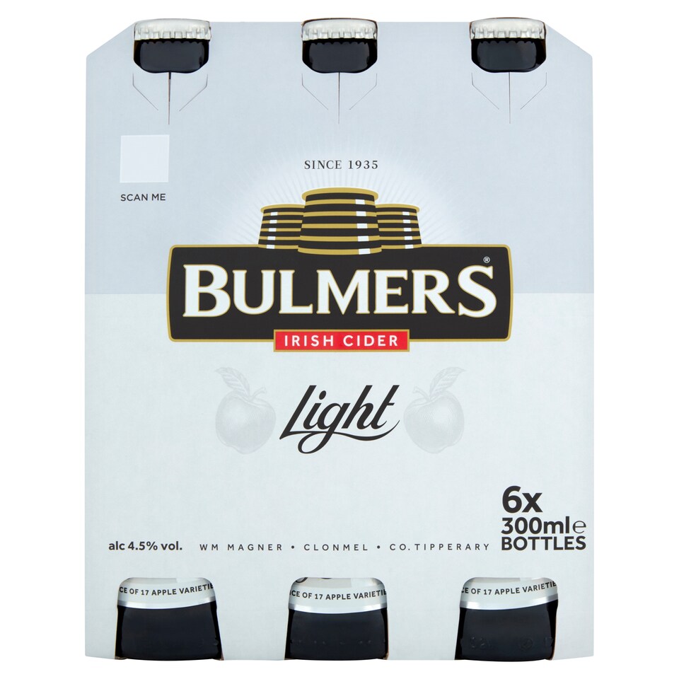 image 1 of Bulmers Light Irish Cider 6X300ml