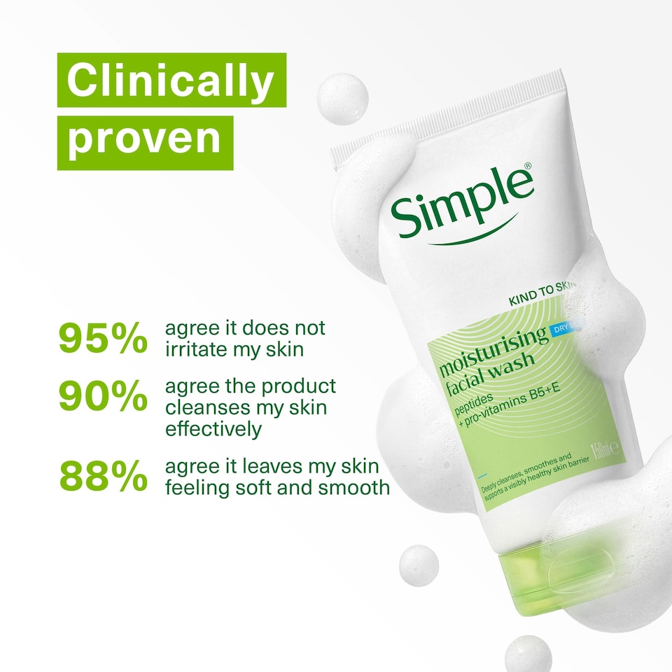 image 1 of Simple Moisturising Facial Wash 50Ml