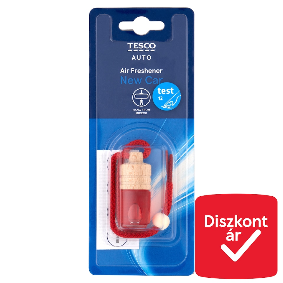 Tesco Auto Hanging Wooden Új autó légfrissítő 5 ml
