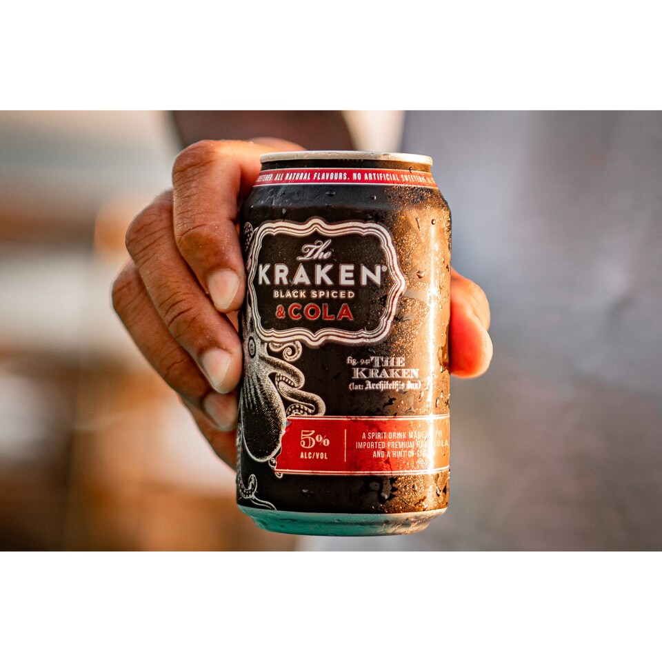 image 1 of The Kraken Black Spiced & Cola 330ml
