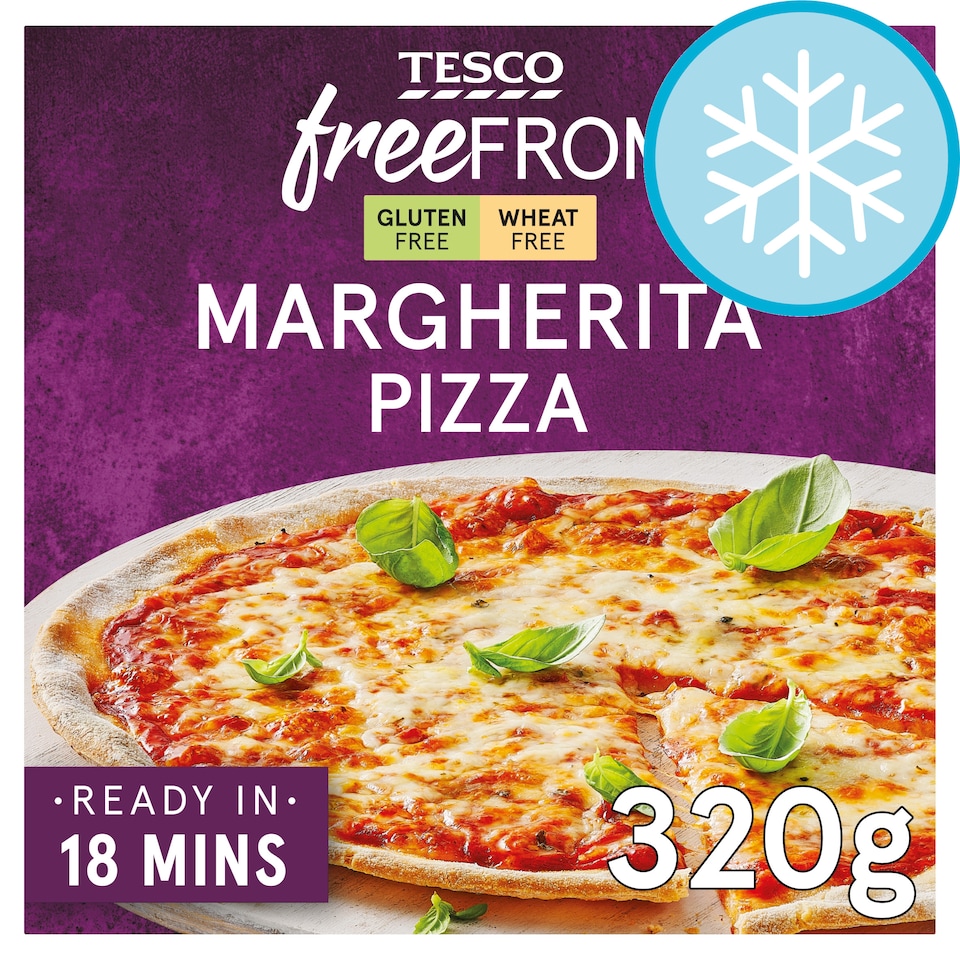 TESCO FREE FROM MARGHERITA PIZZA 320g