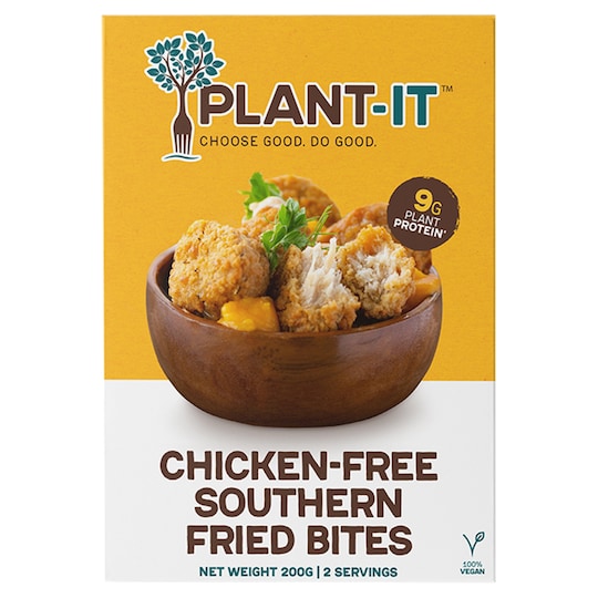 PlantIt Chicken Free Southern Fried Bites 200G Tesco Groceries