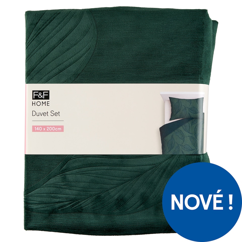 Obrázek 1 pro produkt F&F Home Green Velvet ložní souprava 140 x 200 cm