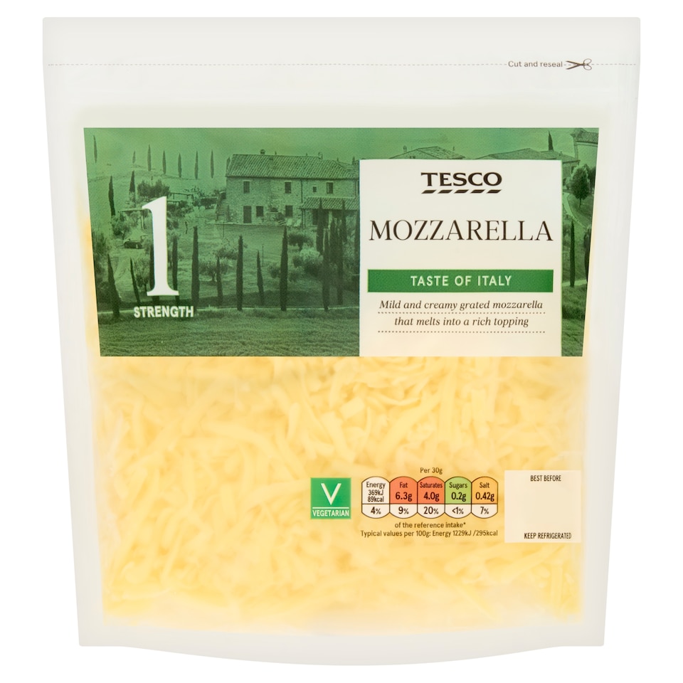 Tesco Grated Mozzarella 250G