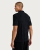 image 3 of F&F Pure Cotton Textured Polo Shirt in Black