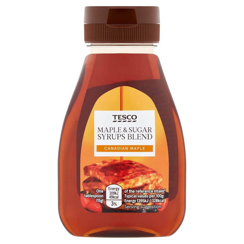 Tesco Maple & Sugar Syrups Blend 240G