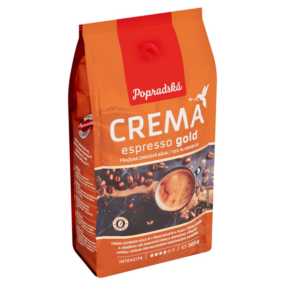 obrázok 1 z Popradská Crema Espresso Gold pražená zrnková káva 500 g