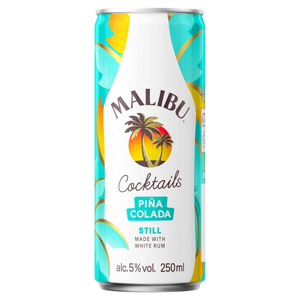 Malibu Piña Colada Still Pre-Mixed Drink 250ml
