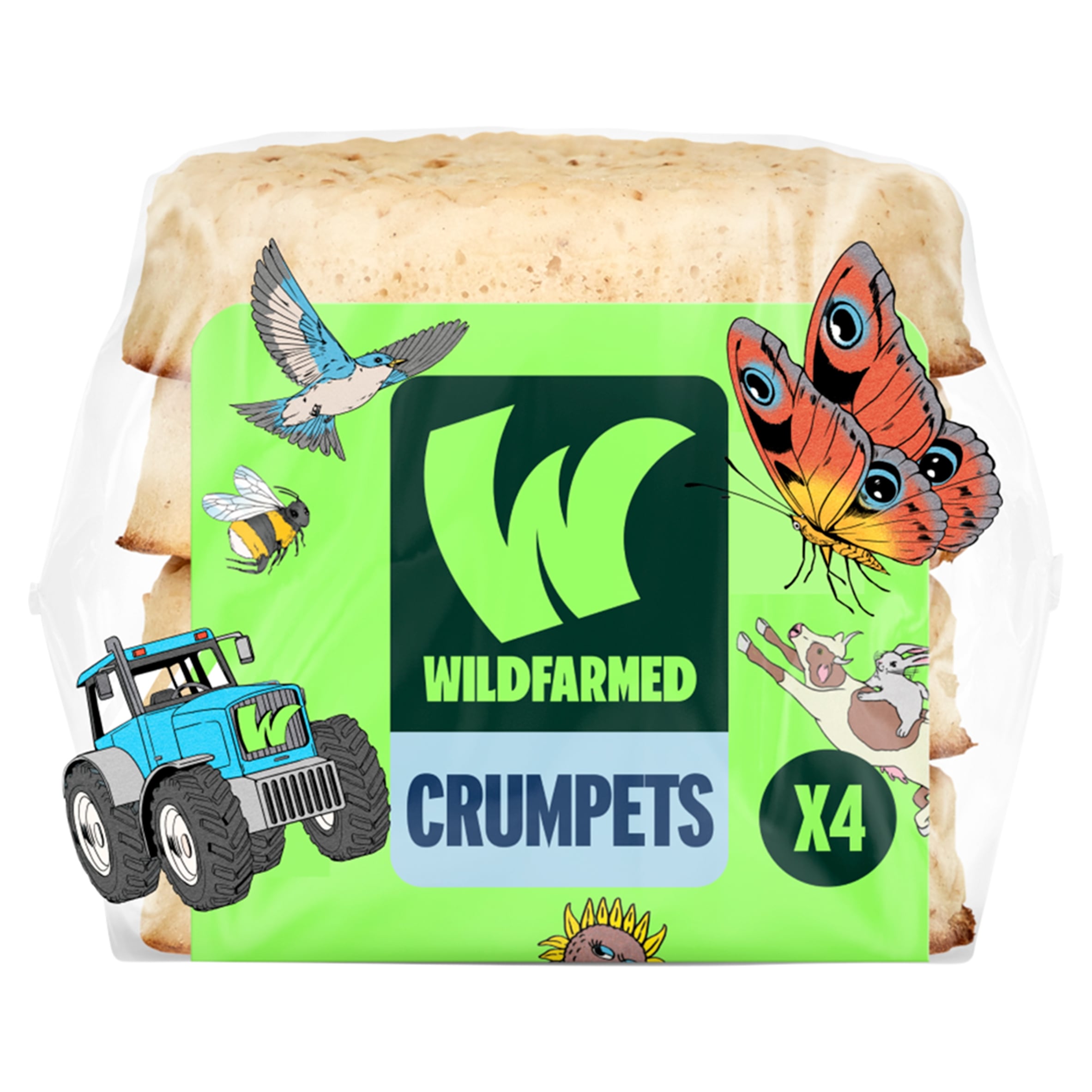 Wildfarmed 4 Crumpets 232g