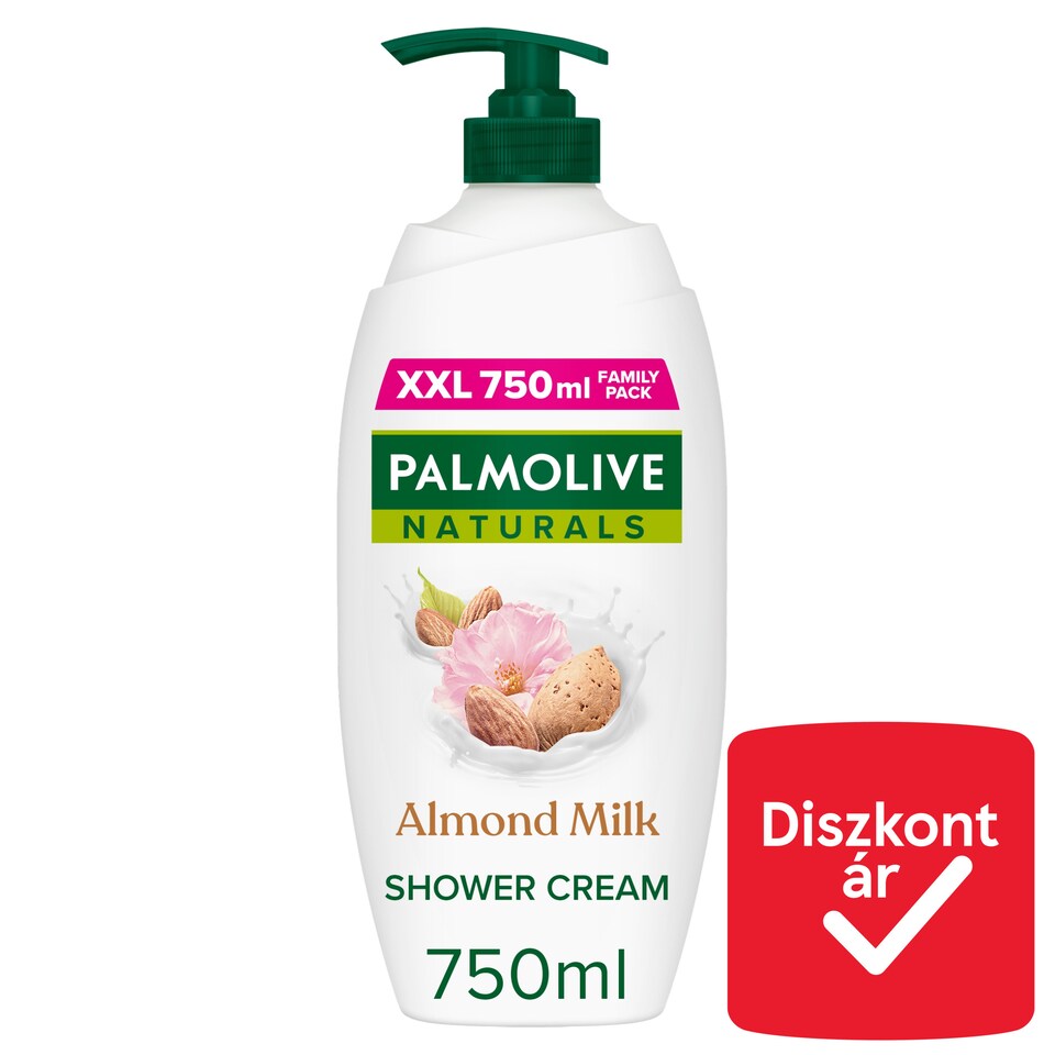 Palmolive Naturals Almond Milk tusfürdő pumpás 750 ml  1. kép