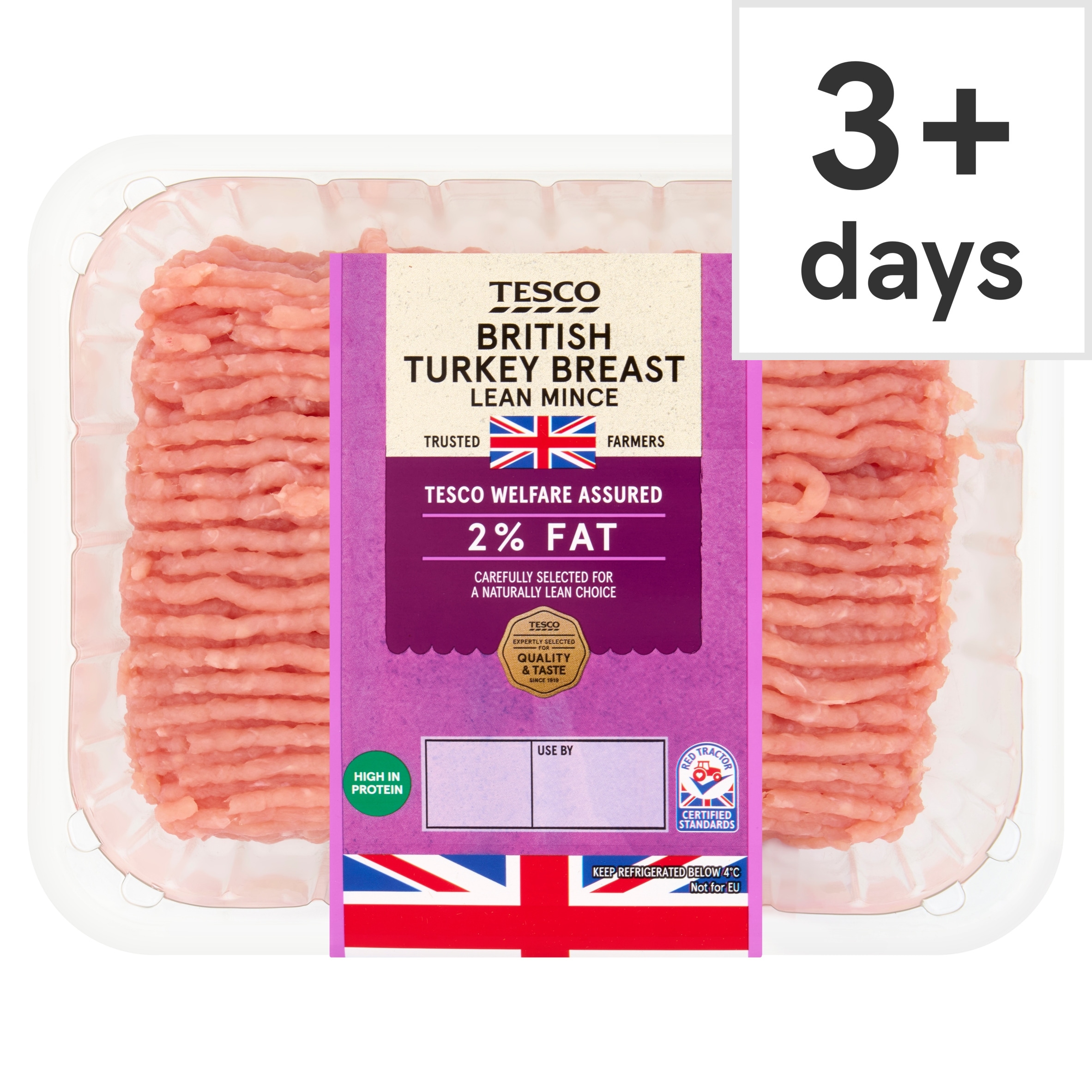 Tesco British Turkey Breast Mince 2% Fat 500G