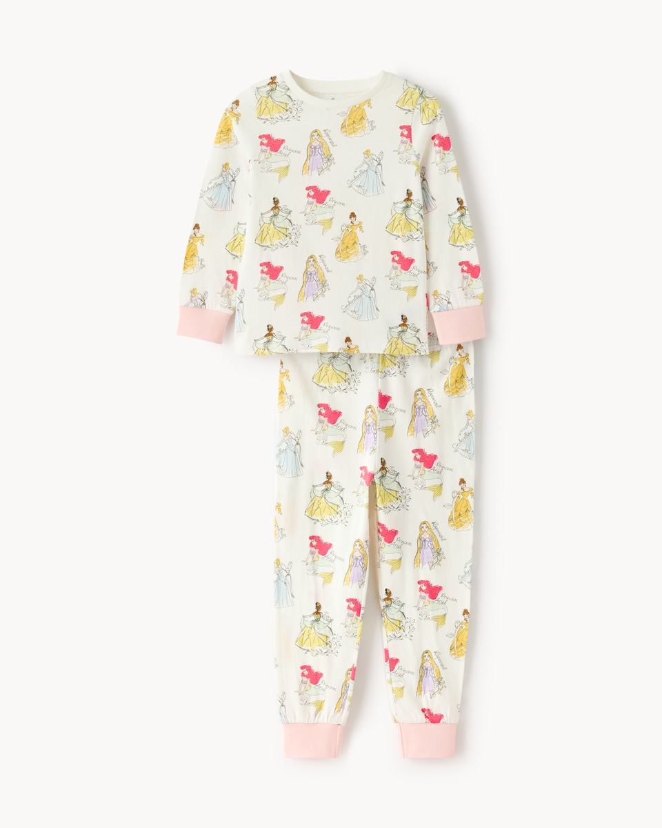 image 1 of Disney Princess Pure Cotton Pyjama Set in Multi
