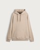 image 4 of F&F Regular Fit Cotton Rich Drawstring Hoodie in Neutral