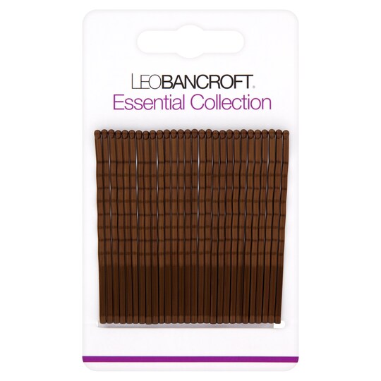 Leo Bancroft Large Hair Grips Brown 28Pk Tesco Groceries