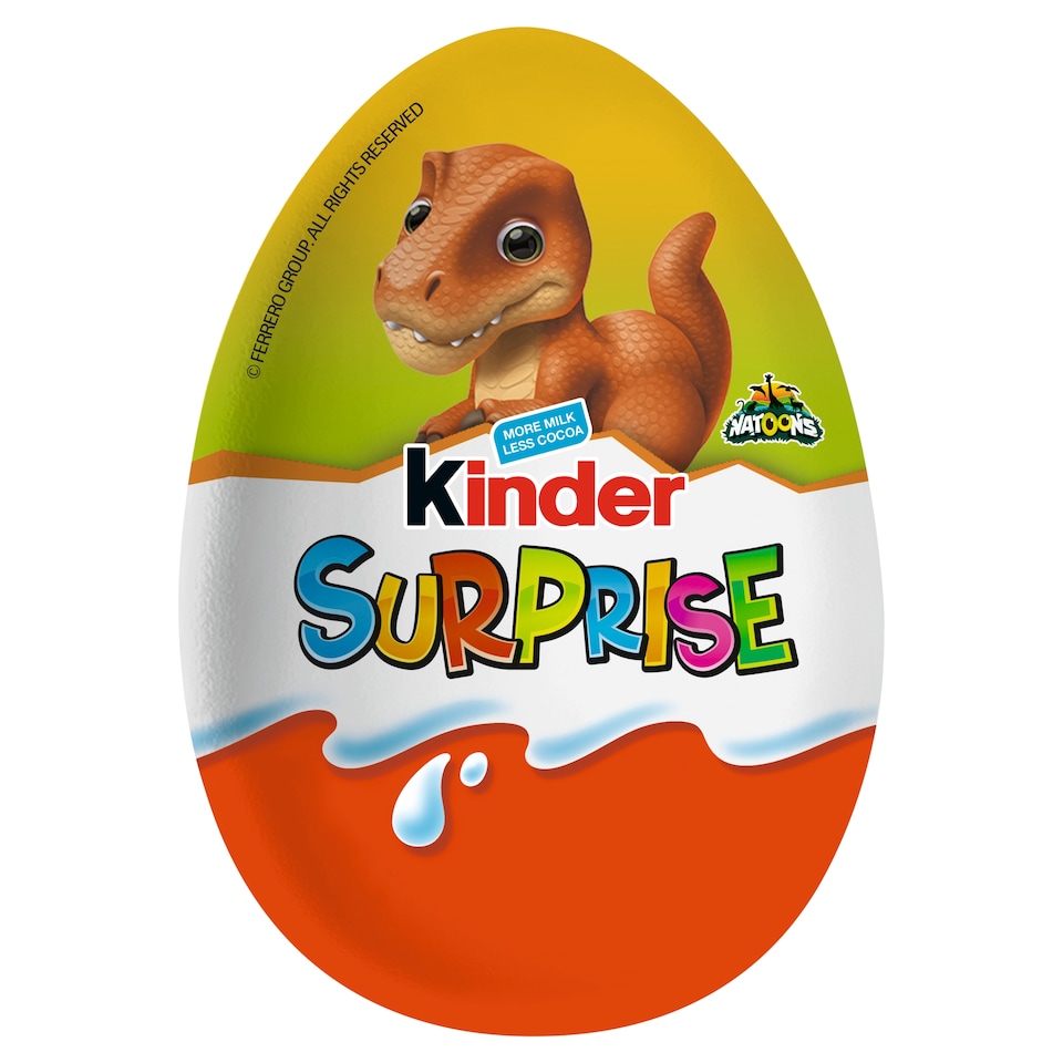image 1 of Kinder Surprise Natoons Chocolate Egg 20g