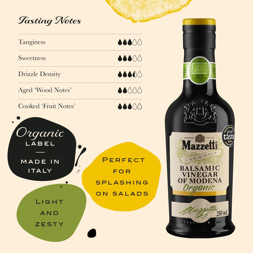 image 1 of Mazzetti Organic Balsamic Vinegar Of Modena 250Ml