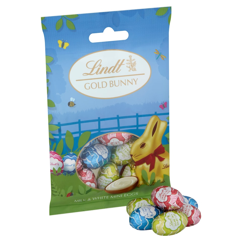 image 1 of Lindt Mini Eggs Milk Chocolate With Creamy Filling 80G