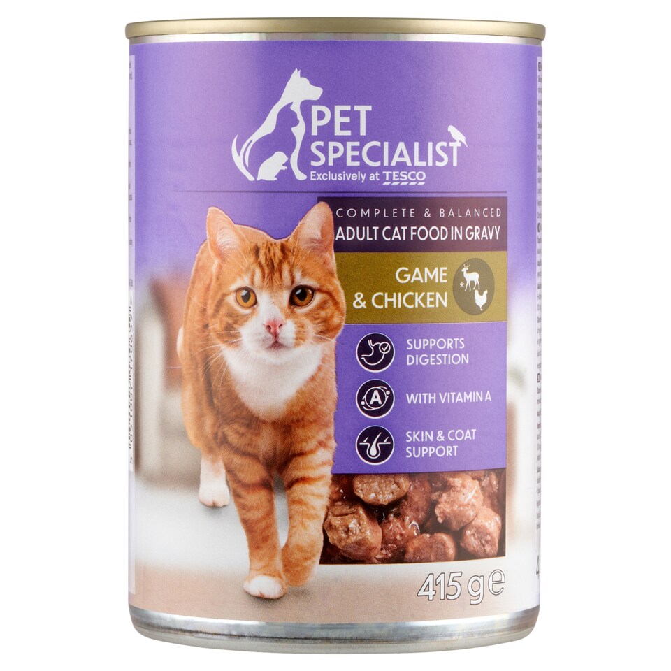 Pet Specialist Complete Food for Adult Cats Chunks with Game and Chicken in Sauce 415 g