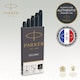 image 2 of Parker Fountain Pen Refills, Long Black Cartridges, 10 Count