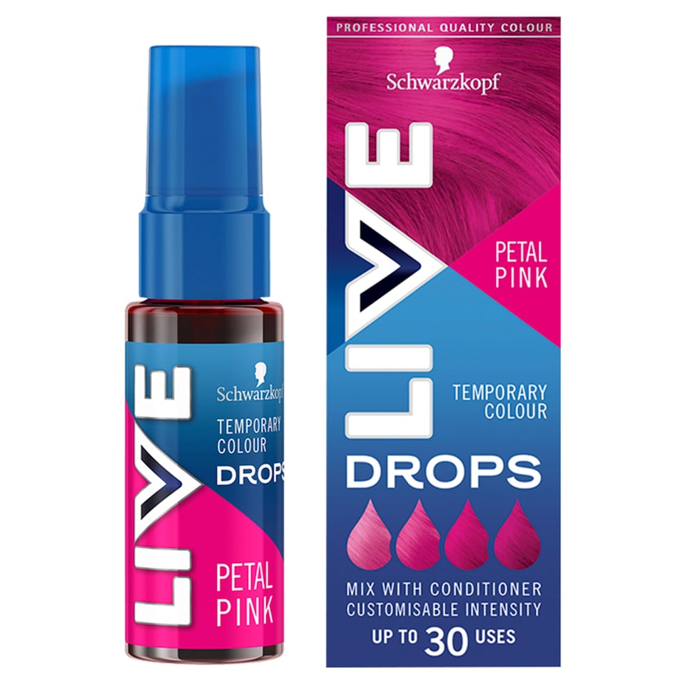 image 1 of Schwarzkopf Live Temporary Colour Drops Petal Pink 30Ml