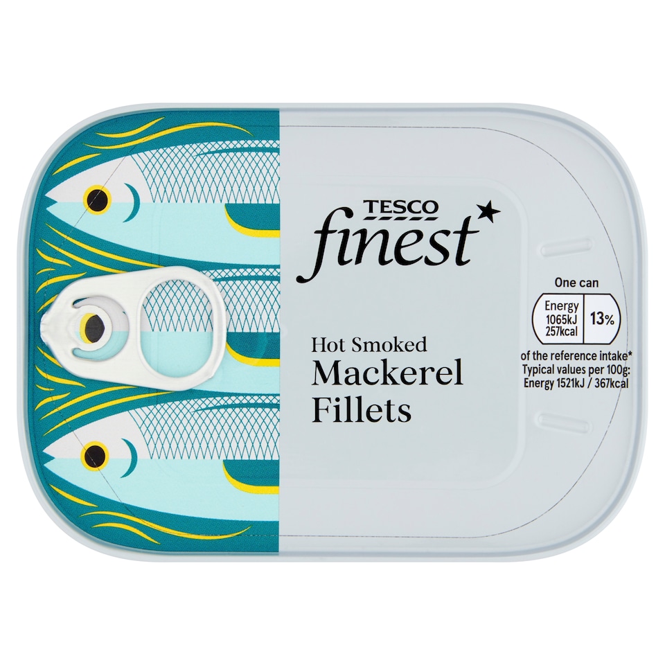 Tesco Finest Hot Smoked Mackerel Fillets 110G