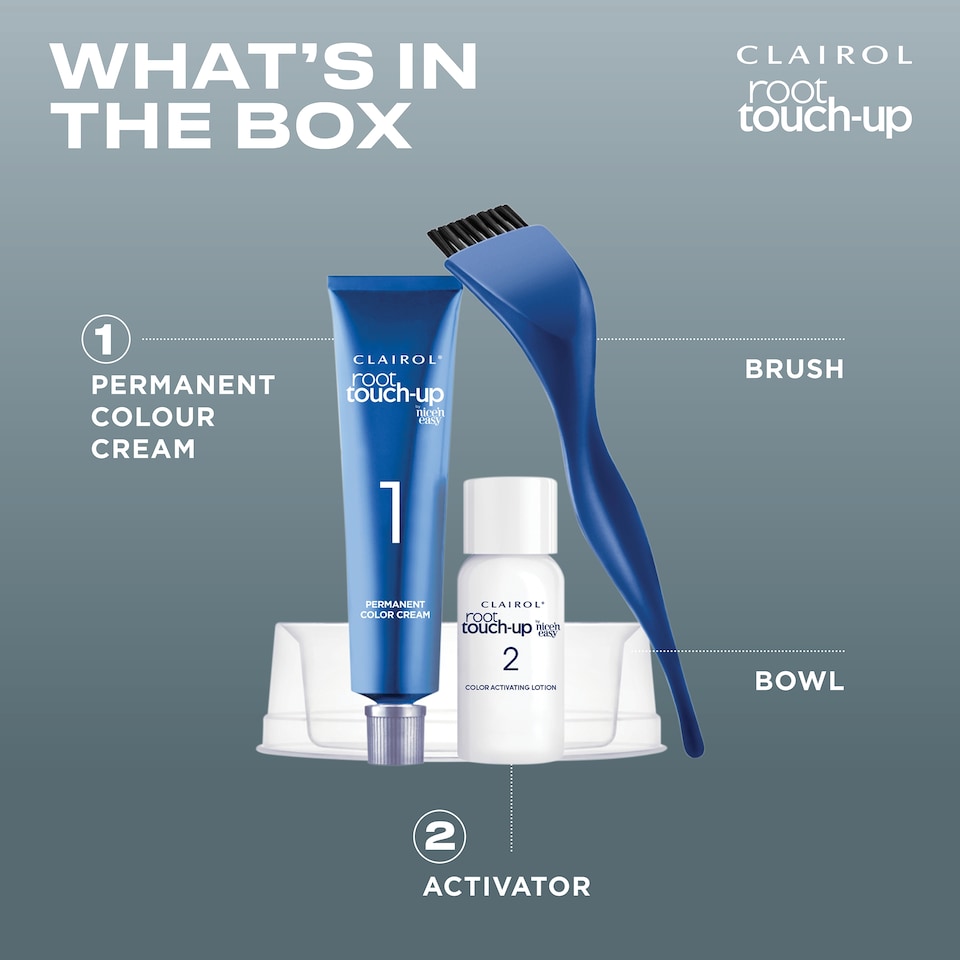 image 1 of Clairol Root Touch-Up Permanent Hair Dye - 2 Black