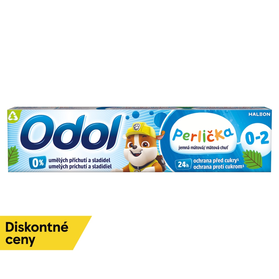 obrázok 1 z Odol Perlička jemná mätová chuť zubná pasta s fluoridom 50 ml