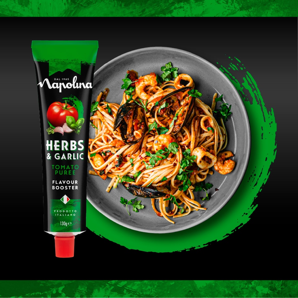 image 1 of Napolina Herbs & Garlic Booster 130G