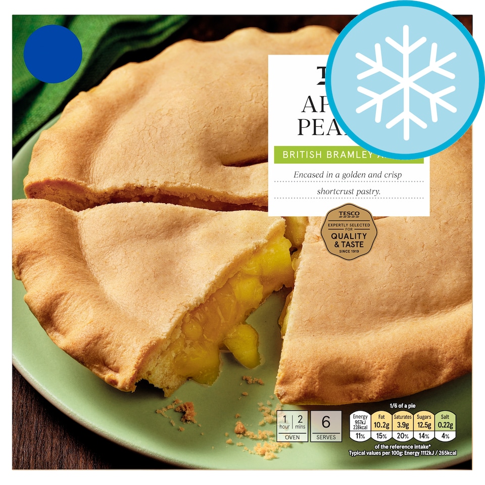 image 1 of Tesco Apple & Pear Pie 520g