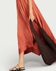 image 3 of The F&F Edit V Neck Hanky Hem Midi Dress in Orange