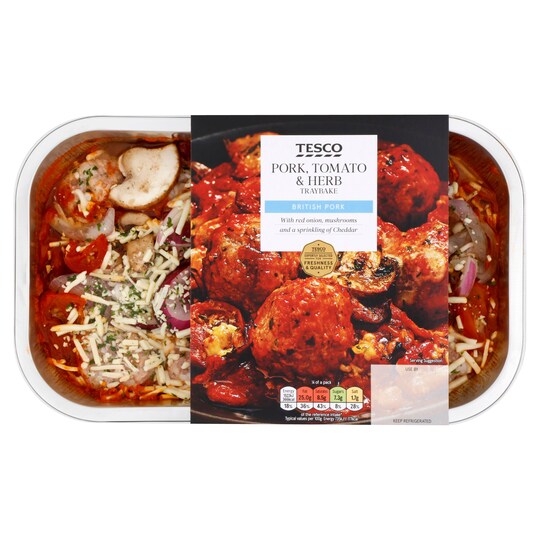 Tesco Rtc Ital Pork Meatball Traybake 875g Tesco Groceries