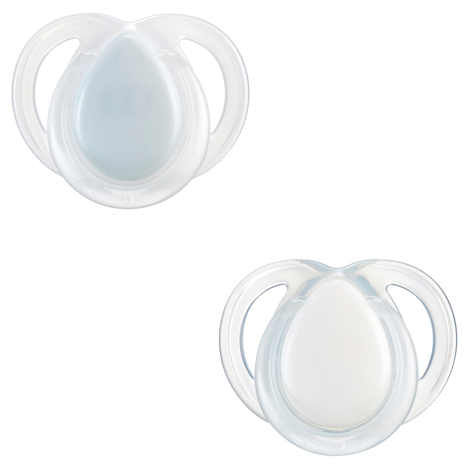 image 1 of Tommee Tippee Night Time Soothers, 0-6m, Pack of 2