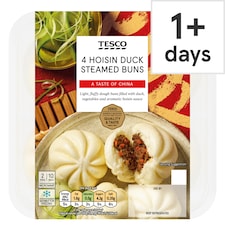 Tesco 4 Hoisin Duck Steamed Buns 160G