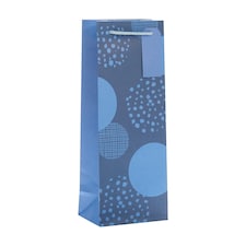 Tesco Blue Circle Bottle Bag