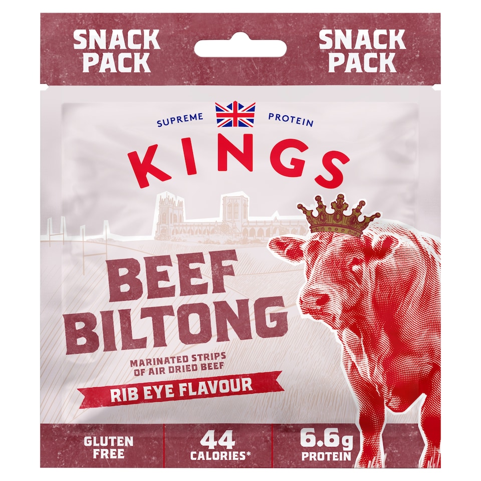 Kings Beef Biltong Rib Eye Flavour 20g 