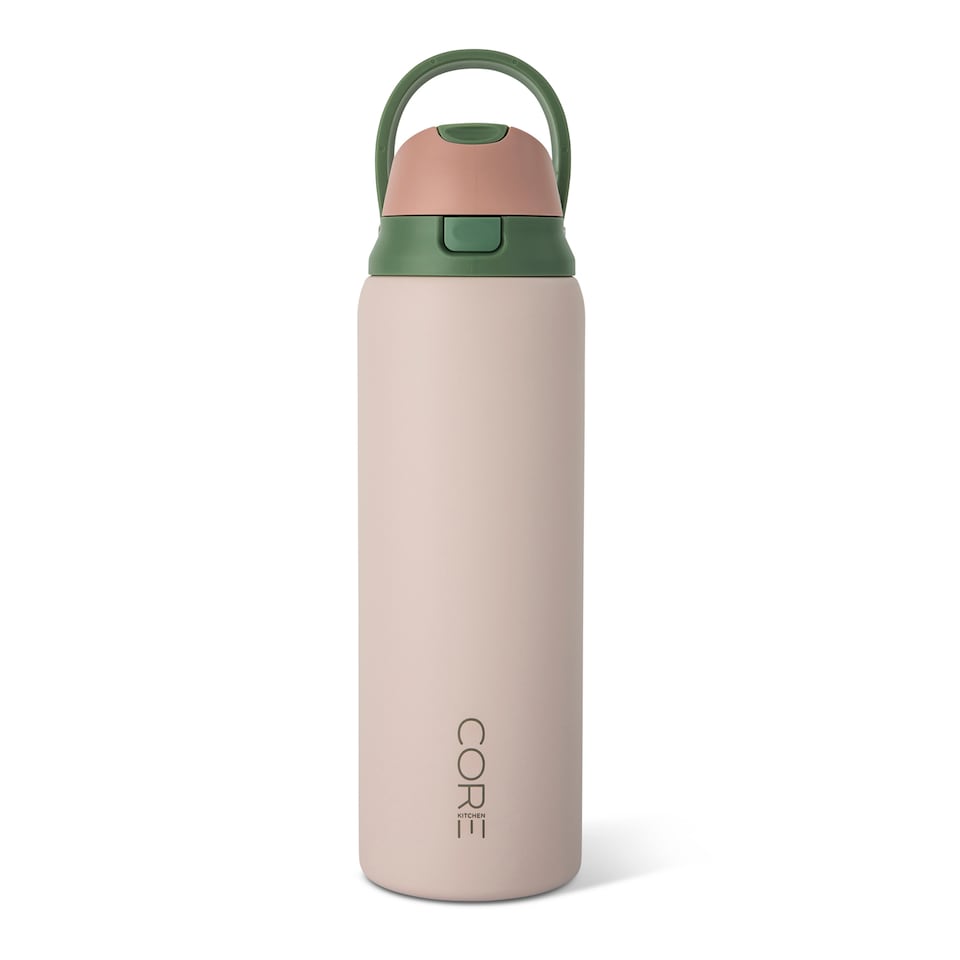 image 1 of Core Kitchen Pink Hydra Dual Function Water Bottle 946ml