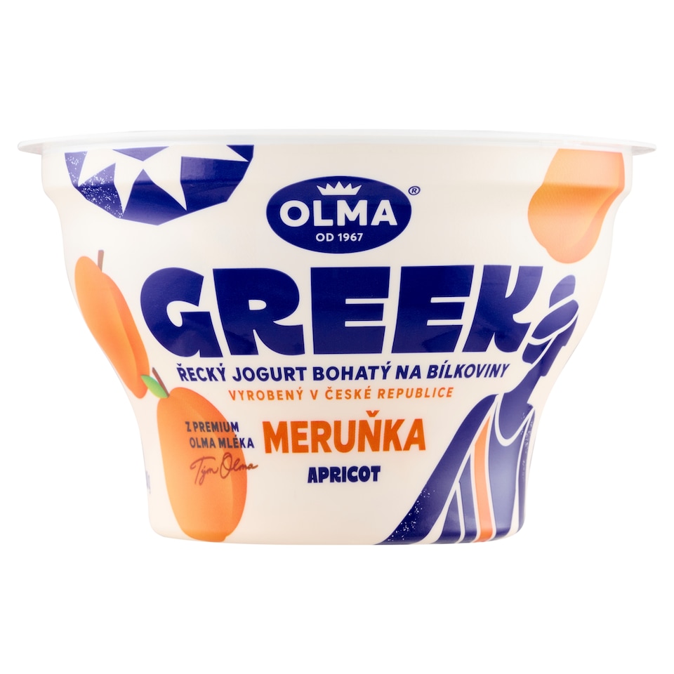 image 1 of Olma Greek High Protein Yogurt Apricot 140g