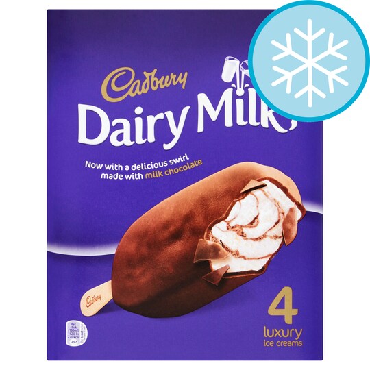 Cadbury Dairy Milk Stick 4X100ml Tesco Groceries