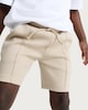 image 2 of F&F Boys Cotton Rich Drawstring Shorts in Stone