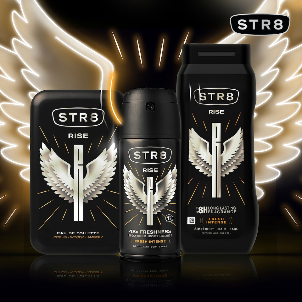 Obrázek 1 pro produkt STR8 Rise osvěžující sprchový gel 3 v 1 400ml