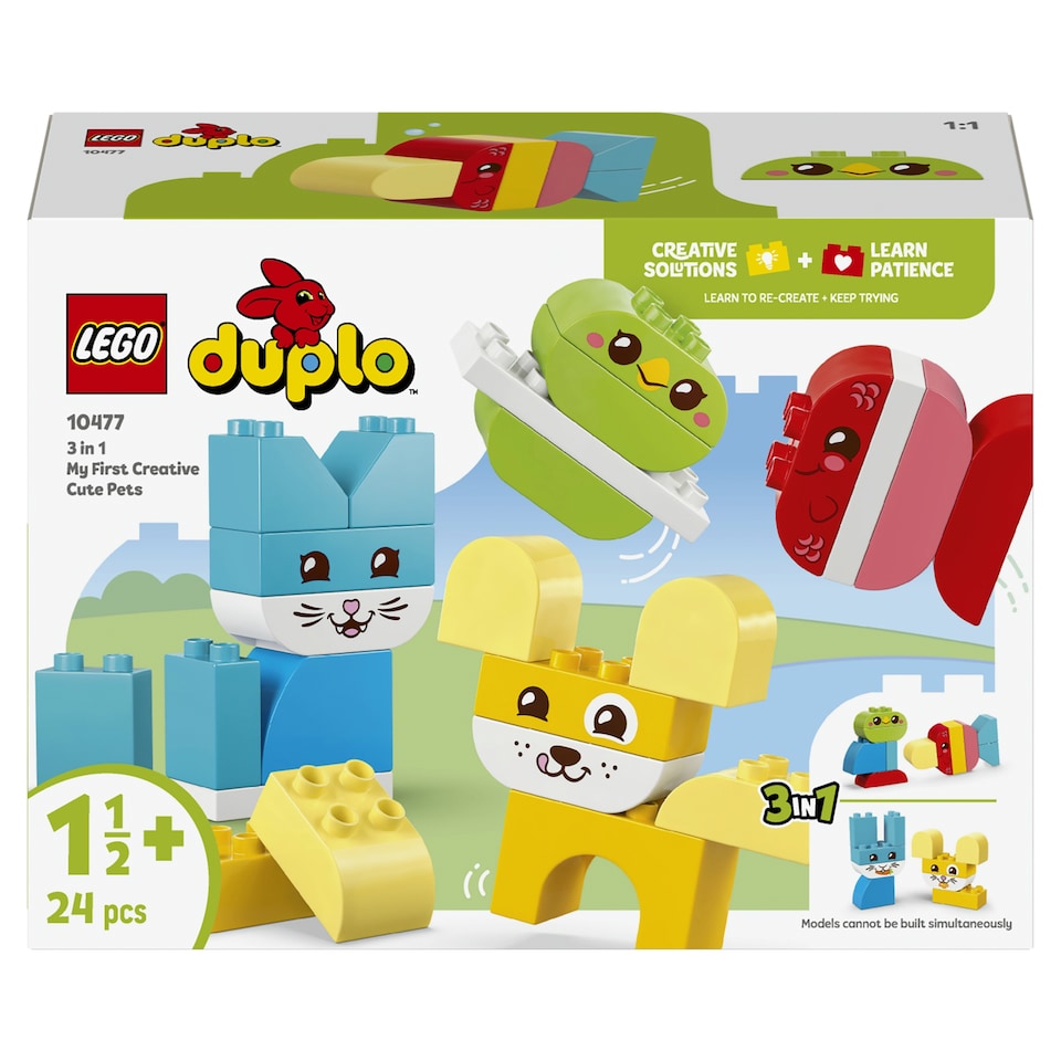 LEGO DUPLO 10477 Kreatív és aranyos, 3 az 1-ben házi kedvencek  1. kép