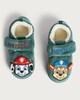 image 2 of Paw Patrol Fleece Embroidered Slippers in Green