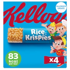 Kellogg's Rice Krispies Cereal Milk Bars Multipack 4x20g